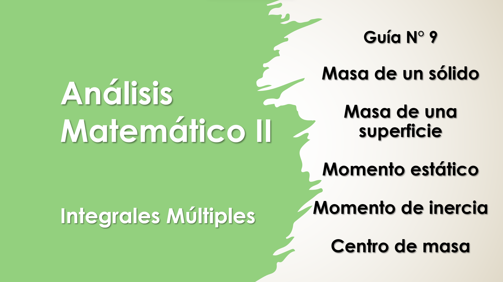masa y otras cosas